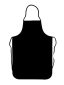 Omnisoft Siyah Askılı Bulaşık Önlüğü Lamineli 70x120cm - 1