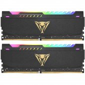 PATRIOT 16GB (2X 8GB) 3200MHz DDR4 DUAL KIT RGB PC RAM VIPER STEEL PVSR416G320C8K - 1
