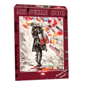 4165 Art Puzzle Sanat Eleştirmeni 500 Parça Puzzle - 7