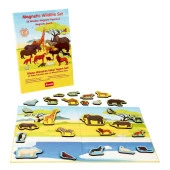 Rossie Ahşap Mıknatıslı Vahşi Yaşam Seti ve Oyun Alanı - 2