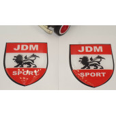 Jdm Sport Logo Damla Silikon Sticker 2 Li Set - 4