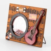 Dekoratif Metal Çerçeve Gitar Dekorlu thumbnail 2