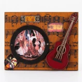 Dekoratif Metal Çerçeve Gitar Dekorlu thumbnail 3
