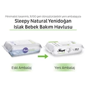 Sleepy Natural Yenidoğan Islak Bebek Bakım Havlusu 12x90 (1080 Yaprak) - 6