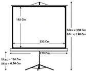 CODEGEN (TX-24) 240X200 TRIPOD PROJEKSIYON PERDESİ - 4