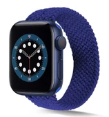 Apple Watch 40mm KRD-38 Hasır Örgü Dizayn Medium Kordon - 1