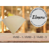Elmera % 100 Doğal Pamuk Hario V 60 -2 Kahve Filtreleri ( Pakette 2 Adet ) - 1