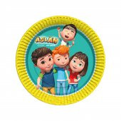 Aslan Temalı Karton Tabak 23 CM (8 Adet) - 1