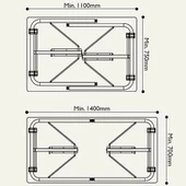 Katlanır Kamp Karavan Masa Ayağı - 4
