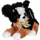Sesli Peluş Havlayan Köpek 25 Cm - CN-707-Siyah-Kahve - 1