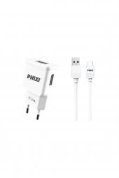 Phixi Basıc PCH201M 2.1A Micro Usb Kablolu Seyahat Şarj Aleti - 1