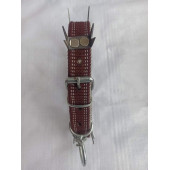 KÜÇÜK IRK ÇİFT U ÇİVİLİ DİKENLİ KORUMALI KÖPEK TASMASİ - 7