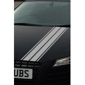 Çift Şerit Araba Kaput Sticker - Oto Sticker - 120x15cm - 3