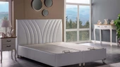 Bellona Verso Baza + Başlık Set Çift Kişilik Krem - 4