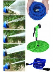 22.5 Metre Bahçe Sulama Araç Yıkama Hortumu 7 Kademeli Başlık - 5