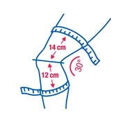 Actimove Genumotion Örgü Yüksek Kalite Diz Desteği Beyaz Renk - 7