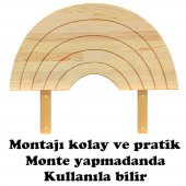 Markaawm Çatılı Montessori Yatak 90x190 Doğal Çam Çocuk Karyola - 10