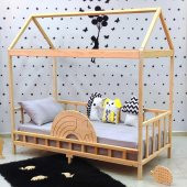 Markaawm Ahşap Çocuk Karyola 90x190 Bebek Montessori Yatak - 1