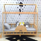 Markaawm Ahşap Çocuk Karyola 90x190 Bebek Montessori Yatak - 3