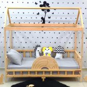 Markaawm Ahşap Çocuk Karyola 90x190 Bebek Montessori Yatak - 6