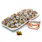 Dadak Lokum ve Kuruyemiş Çifte Kavrulmuş Antep Fıstıklı Mini Lokum 500Gram - 1