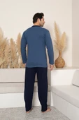 Nisanca %100 Pamuk Mevsimlik Uzun Kol Erkek Pijama Takımı- Babalar Günü Serisi - 4