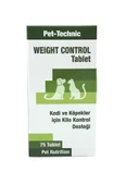 Pet-Technic Weight Control Kedi Köpek Kilo Kontrol Desteği 75 Tablet - 1