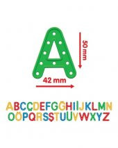 Harflerle Aktivite İp Dizme Oyunu 140 Parça Dede Oyuncak - 3