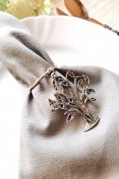 6 Adet Wish Tree Dekoratif Peçete Yüzüğü - 4