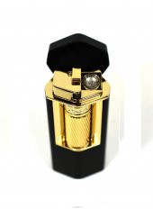 Xikar Meridian Single Lighter Siyah Gold Puro Çakmağı - 2
