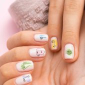 3lü Tırnak Dövmesi Seti, Tırnak Sticker Seti, Nail Art, Tattoo - 5