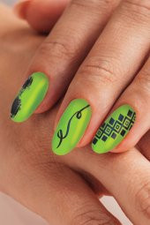 4lü Tırnak Dövmesi Seti, Tırnak Sticker Seti, Nail Art, Tattoo - 4