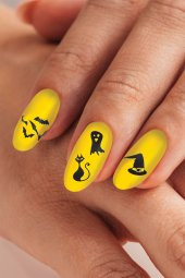 4lü Tırnak Dövmesi Seti, Tırnak Sticker Seti, Nail Art, Tattoo - 5