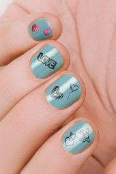 4lü Tırnak Dövmesi Seti, Tırnak Sticker Seti, Nail Art, Tattoo - 3