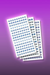 3lü Tırnak Dövmesi Seti, Tırnak Sticker Seti, Nail Art, Tattoo - 1
