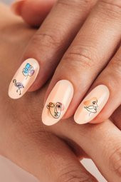 4lü Tırnak Dövmesi Seti, Tırnak Sticker Seti, Nail Art, Tattoo - 5