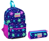 Coral High Yıldız Baskılı Kız Çocuk Yuva Ve Anaokulu Çanta Seti - 1