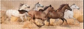 Nova 1000 Parça Kum Fırtınasında Koşan Atlar Panorama Puzzle - 3