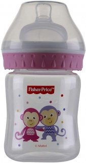 Fisher-Price Geniş Ağız 125ml PP Biberon - Pembe - 1