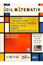 Acil Matematik Polinomlar Çarpanlara Ayırma 2. Dereceden Denklemler - 1
