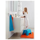 Çocuk , Mavi Renk Tabure IKEA 44x35 Cm Tabure Mavi Renk Çocuk Banyo Tabure Kaymaz Taban - 4
