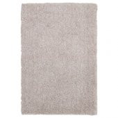 Bej Renk Mini Yumuşak Peluş Halı IKEA Paket 60x90 Cm-Banyo Halısı - 1