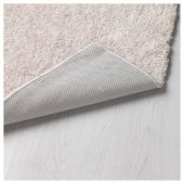 Bej Renk Mini Yumuşak Peluş Halı IKEA Paket 60x90 Cm-Banyo Halısı - 3