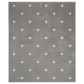 Çocuk Odası Halısı 133x160 cm Gri-Noktalı Alan: 2.13 M² Puantiyeli Halı Gri - 1