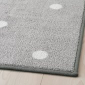 Çocuk Odası Halısı 133x160 cm Gri-Noktalı Alan: 2.13 M² Puantiyeli Halı Gri - 2