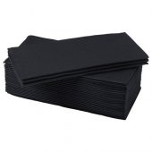 Servis Peçete 38x38 cm 25 Adet Siyah Renkli Peçete - 1