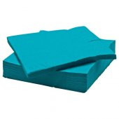 Servis Peçete 40x40 cm 50 Adet Turkuaz Renkli Peçete - 1