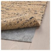 %100 jüt-Yün Natürel Halı 133x195 cm IKEA Natürel-Koyu Mavi Natürel Halı - 4