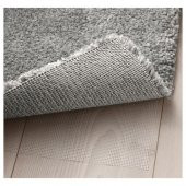 Halı 80x150 Cm IKEA Gri Renk Parlak Tüy Yıkanmaz Modern Halı - 2