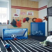 Çocuk Futbol Kalesi ve Depolama Alanı 90x53x53cm Mavi IKEA - 7